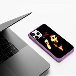 Чехол iPhone 11 Pro матовый Mayhem, цвет: 3D-фиолетовый — фото 2