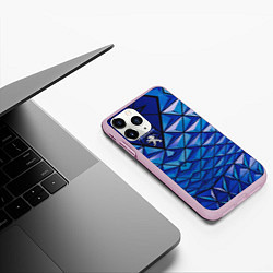 Чехол iPhone 11 Pro матовый Peugeot, цвет: 3D-розовый — фото 2