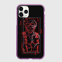 Чехол iPhone 11 Pro матовый Sukuna, цвет: 3D-фиолетовый