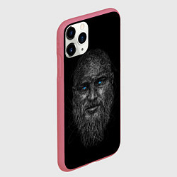 Чехол iPhone 11 Pro матовый Ragnar Lodbrok, цвет: 3D-малиновый — фото 2