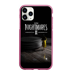Чехол iPhone 11 Pro матовый Little Nightmares 2 Шестая, цвет: 3D-малиновый