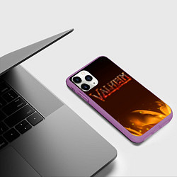 Чехол iPhone 11 Pro матовый Valheim: Вальхейм выживание, цвет: 3D-фиолетовый — фото 2