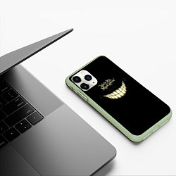 Чехол iPhone 11 Pro матовый Зубы, цвет: 3D-салатовый — фото 2