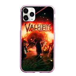 Чехол iPhone 11 Pro матовый Valheim, цвет: 3D-розовый