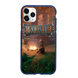 Чехол iPhone 11 Pro матовый Valheim Вальхейм, цвет: 3D-тёмно-синий