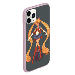 Чехол iPhone 11 Pro матовый Sailor Moon Сейлор Мун, цвет: 3D-розовый — фото 2