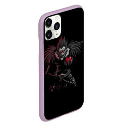 Чехол iPhone 11 Pro матовый Death Note, цвет: 3D-сиреневый — фото 2