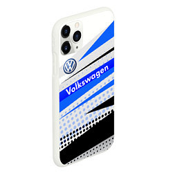 Чехол iPhone 11 Pro матовый Volkswagen, цвет: 3D-белый — фото 2
