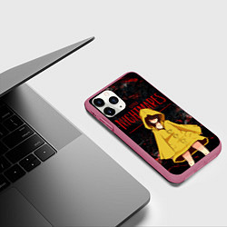 Чехол iPhone 11 Pro матовый Little Nightmares 2, цвет: 3D-малиновый — фото 2