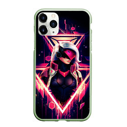 Чехол iPhone 11 Pro матовый Project Katarina, цвет: 3D-салатовый