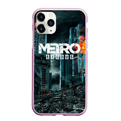 Чехол iPhone 11 Pro матовый Metro Exodus, цвет: 3D-розовый