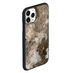 Чехол iPhone 11 Pro матовый Камни, цвет: 3D-черный — фото 2