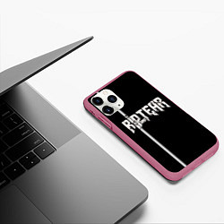 Чехол iPhone 11 Pro матовый Doom Rip and Tear, цвет: 3D-малиновый — фото 2