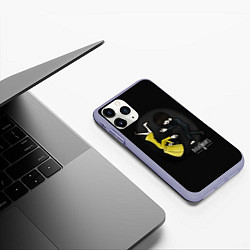 Чехол iPhone 11 Pro матовый Маленькие кошмары, цвет: 3D-светло-сиреневый — фото 2