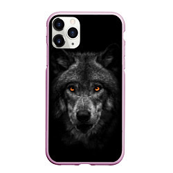 Чехол iPhone 11 Pro матовый Evil Wolf, цвет: 3D-розовый