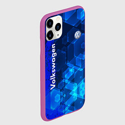 Чехол iPhone 11 Pro матовый Volkswagen, цвет: 3D-фиолетовый — фото 2