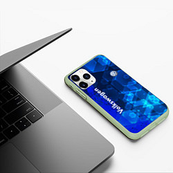 Чехол iPhone 11 Pro матовый Volkswagen, цвет: 3D-салатовый — фото 2