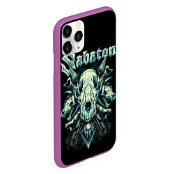 Чехол iPhone 11 Pro матовый Sabaton, цвет: 3D-фиолетовый — фото 2