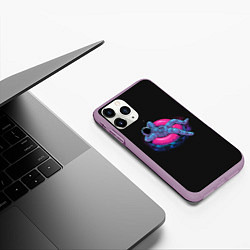 Чехол iPhone 11 Pro матовый Floating dream, цвет: 3D-сиреневый — фото 2