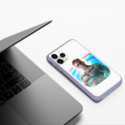 Чехол iPhone 11 Pro матовый Aniki, цвет: 3D-светло-сиреневый — фото 2