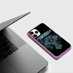 Чехол iPhone 11 Pro матовый Powerwolf, цвет: 3D-фиолетовый — фото 2