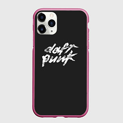 Чехол iPhone 11 Pro матовый Daft Punk, цвет: 3D-малиновый