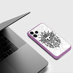 Чехол iPhone 11 Pro матовый HOLLOW KNIGHT ХОЛЛОУ НАЙТ, цвет: 3D-фиолетовый — фото 2