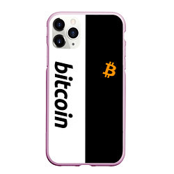 Чехол iPhone 11 Pro матовый БИТКОИН BITCOIN Z, цвет: 3D-розовый