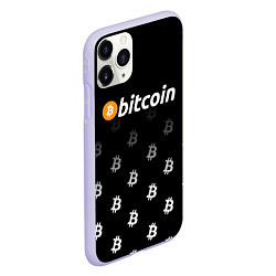 Чехол iPhone 11 Pro матовый БИТКОИН BITCOIN Z, цвет: 3D-светло-сиреневый — фото 2