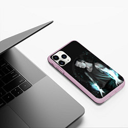 Чехол iPhone 11 Pro матовый Честер Линкин Парк, цвет: 3D-розовый — фото 2