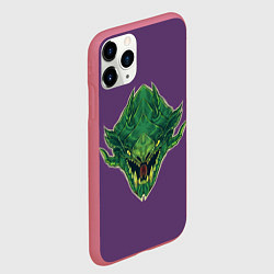 Чехол iPhone 11 Pro матовый Вайпер Dota 2, цвет: 3D-малиновый — фото 2