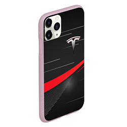 Чехол iPhone 11 Pro матовый TESLA ABSTRACT ТЕСЛА СПОРТ, цвет: 3D-розовый — фото 2