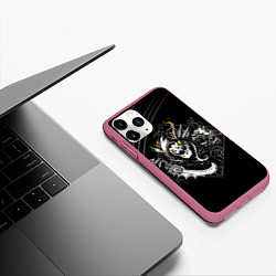 Чехол iPhone 11 Pro матовый Узник пучины Dota 2, цвет: 3D-малиновый — фото 2