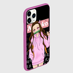 Чехол iPhone 11 Pro матовый NEZUKO НЕЗУКО, цвет: 3D-фиолетовый — фото 2