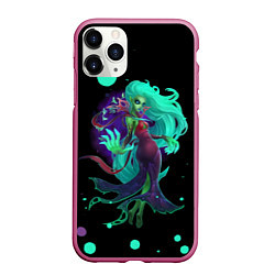 Чехол iPhone 11 Pro матовый Death prophet Dota 2, цвет: 3D-малиновый