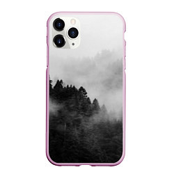 Чехол iPhone 11 Pro матовый Природа - Лес, цвет: 3D-розовый