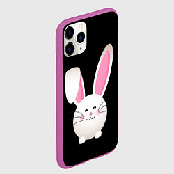 Чехол iPhone 11 Pro матовый УШАСТИК, цвет: 3D-фиолетовый — фото 2