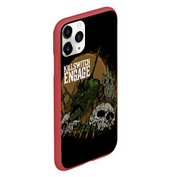Чехол iPhone 11 Pro матовый Killswitch Engage, цвет: 3D-красный — фото 2