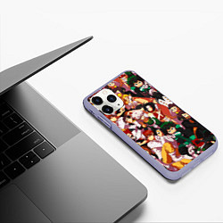 Чехол iPhone 11 Pro матовый МОЯ ГЕРОЙСКАЯ АКАДЕМИЯ, цвет: 3D-светло-сиреневый — фото 2