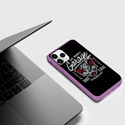 Чехол iPhone 11 Pro матовый Gas Monkey Garage, цвет: 3D-фиолетовый — фото 2