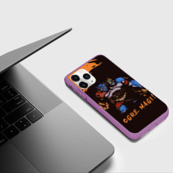 Чехол iPhone 11 Pro матовый Огр Dota 2, цвет: 3D-фиолетовый — фото 2