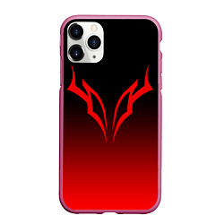 Чехол iPhone 11 Pro матовый BERSERK БЕРСЕРК, цвет: 3D-малиновый