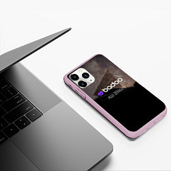 Чехол iPhone 11 Pro матовый Badoo Баду Ищу девушку, цвет: 3D-розовый — фото 2