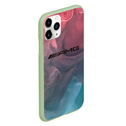 Чехол iPhone 11 Pro матовый MERCEDES AMG МЕРСЕДЕС АМГ, цвет: 3D-салатовый — фото 2