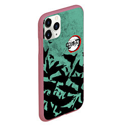 Чехол iPhone 11 Pro матовый DEMON SLAYER KIMETSU NO YAIBA, цвет: 3D-малиновый — фото 2