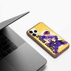 Чехол iPhone 11 Pro матовый Ikari Shinji, цвет: 3D-коричневый — фото 2