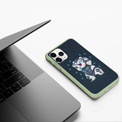 Чехол iPhone 11 Pro матовый Волибир LOL, цвет: 3D-салатовый — фото 2