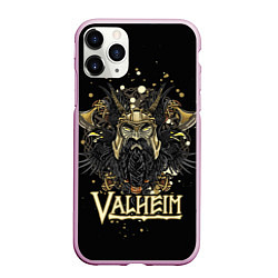Чехол iPhone 11 Pro матовый Valheim, цвет: 3D-розовый