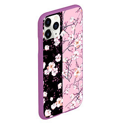 Чехол iPhone 11 Pro матовый САКУРА SAKURA ВИШНЯ, цвет: 3D-фиолетовый — фото 2