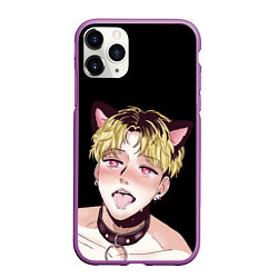 Чехол iPhone 11 Pro матовый АхегаоAhegao О Чан У, цвет: 3D-фиолетовый